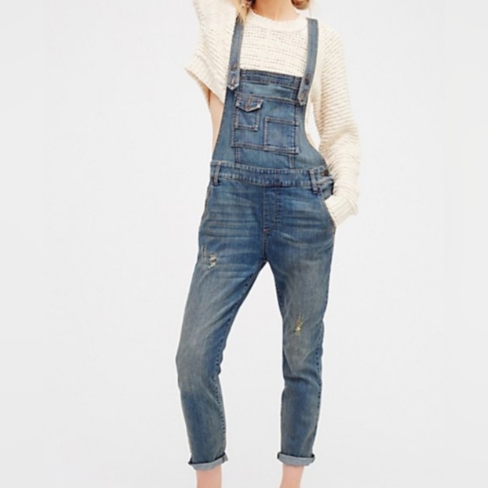 Denim Blue Women's Overalls